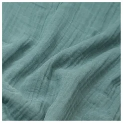 Housse de couette Dili en voile de coton | Bleu stone