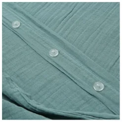 Housse de couette Dili en voile de coton | Bleu stone