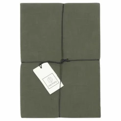 Housse de couette Dili en voile de coton | Vert kaki