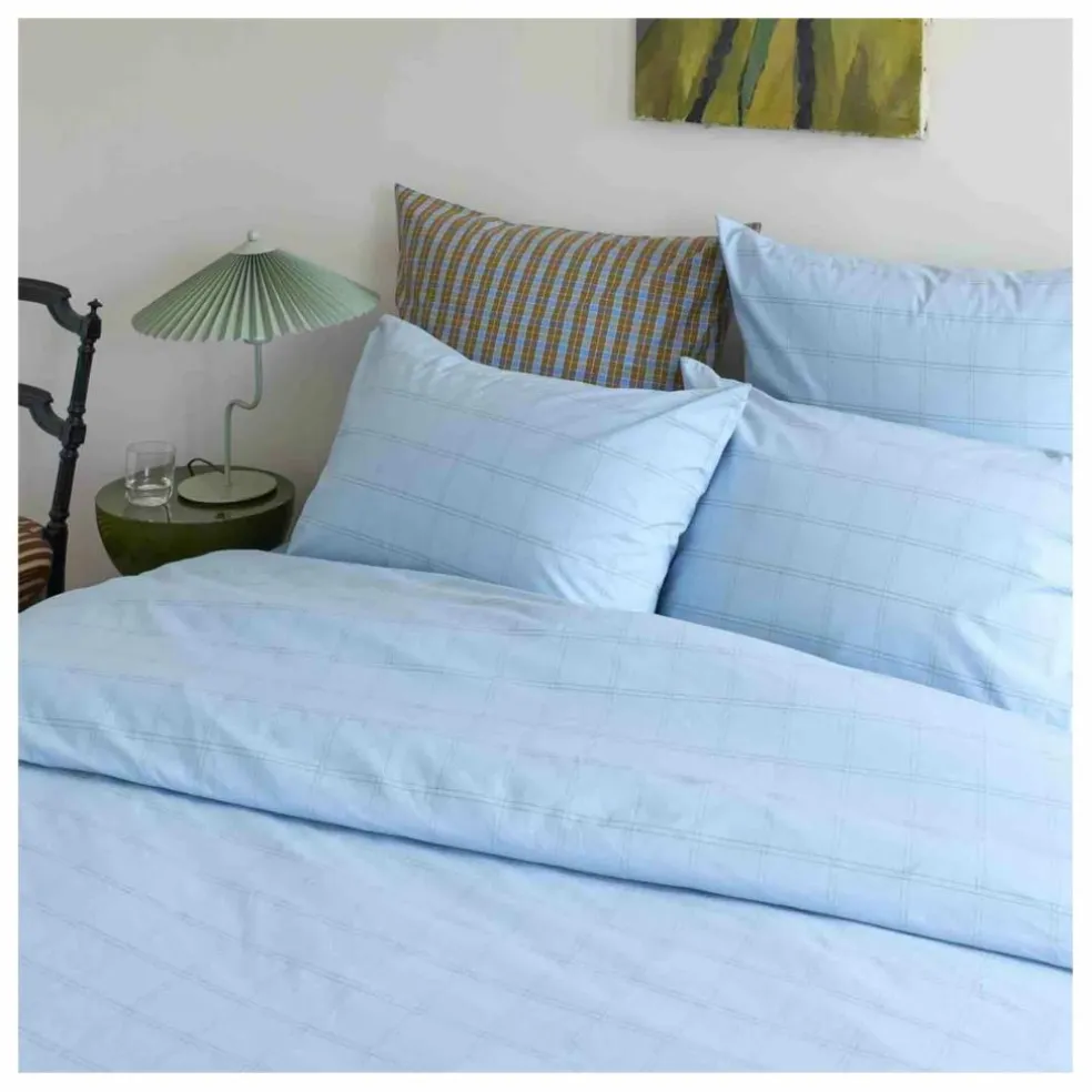 Housse de couette en coton bio Chloë | Bleu ciel
