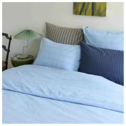 Housse de couette en coton bio Chloë | Bleu ciel