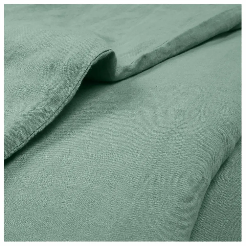 Housse de couette en lin lavé | Sauge