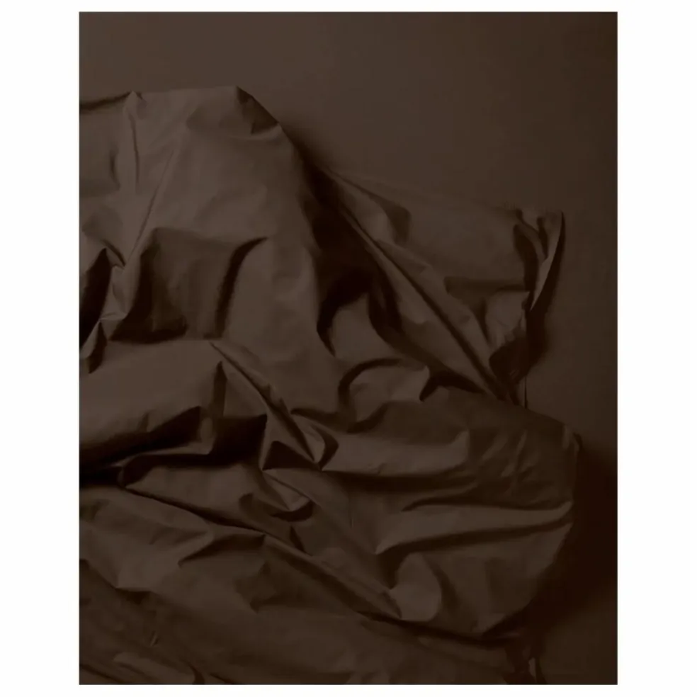 Housse de couette en percale organique - Coffee Brown | Café