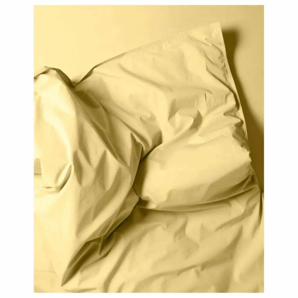 Housse de couette en percale organique - Butter Yellow | Jaune