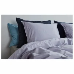 Housse de couette en percale organique | Lilas