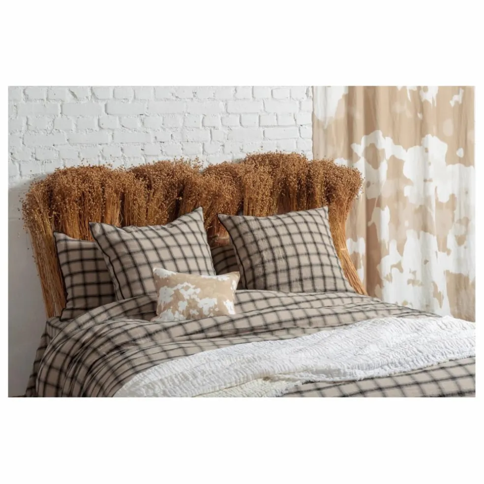 Housse de couette Highlands en lin lavé | Beige rosé