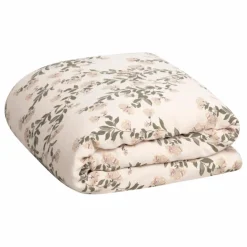 Housse de couette Honeysuckle en mousseline de coton | Ecru