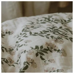 Housse de couette Honeysuckle en mousseline de coton | Ecru