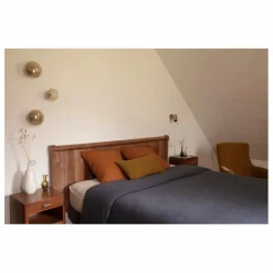 Housse de couette Lin lavé | Bleu Tempête