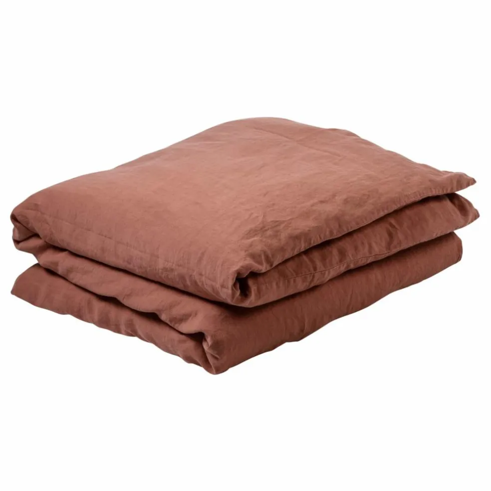 Housse de couette Mona en chanvre | Rhubarbe