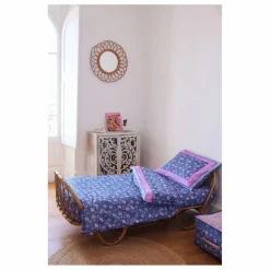 Housse de couette Noemie en coton bio | Bleu foncé