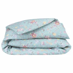 Housse de couette Noemie en coton bio | Bleu turquoise