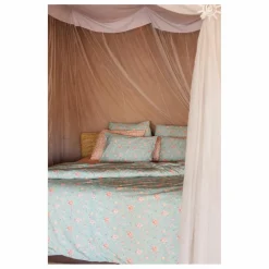 Housse de couette Noemie en coton bio | Bleu turquoise