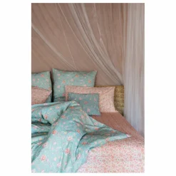 Housse de couette Noemie en coton bio | Bleu turquoise