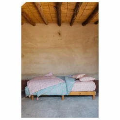 Housse de couette Noemie en coton bio | Bleu turquoise