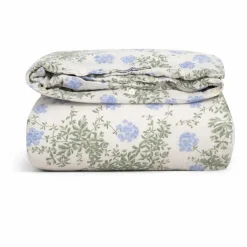 Housse de couette Plumbago en coton bio | Bleu