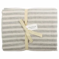 Housse de couette Sandhills en lin | Blanc cassé