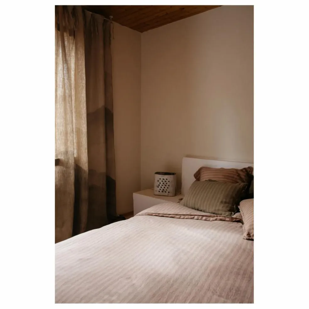 Housse de couette Sandhills en lin | Brun roux