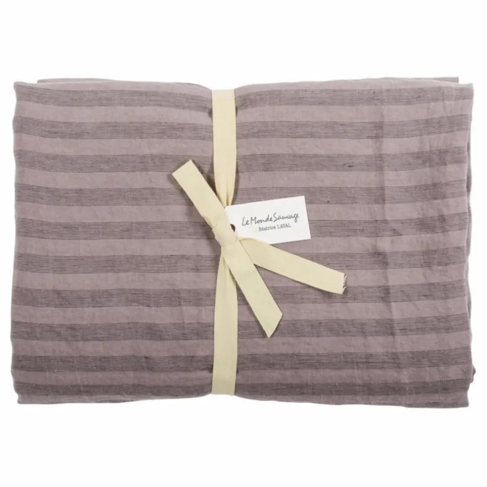 Housse de couette Sandhills en lin | Violet