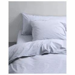 Housse de couette Striped en Coton Bio | Bleu