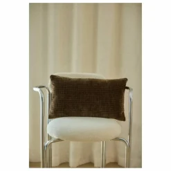 Housse de coussin Argentine Pied-de-poule | Café