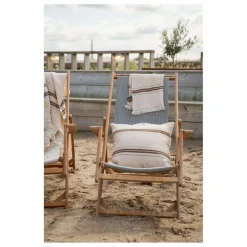 Housse de coussin Belgian Towel Tinos | Ecru
