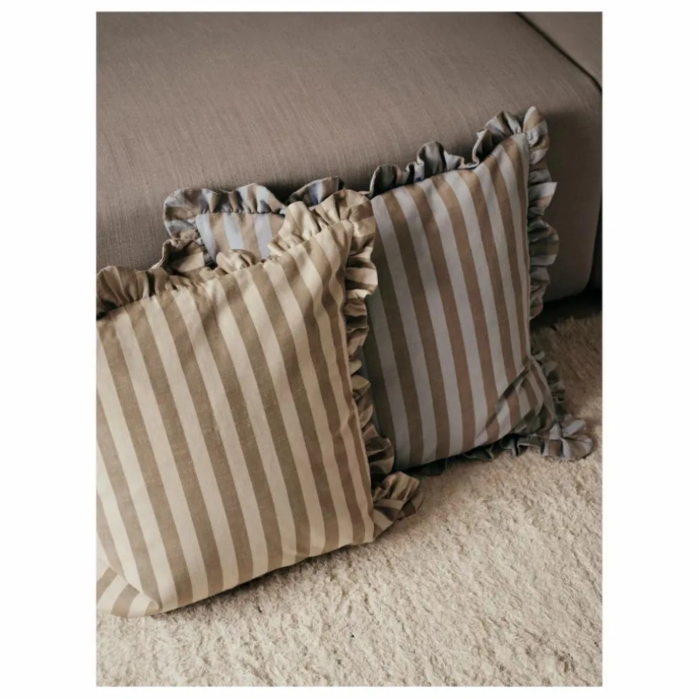 Housse de coussin carré Ina | Bleu