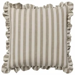 Housse de coussin carré Ina | Marron