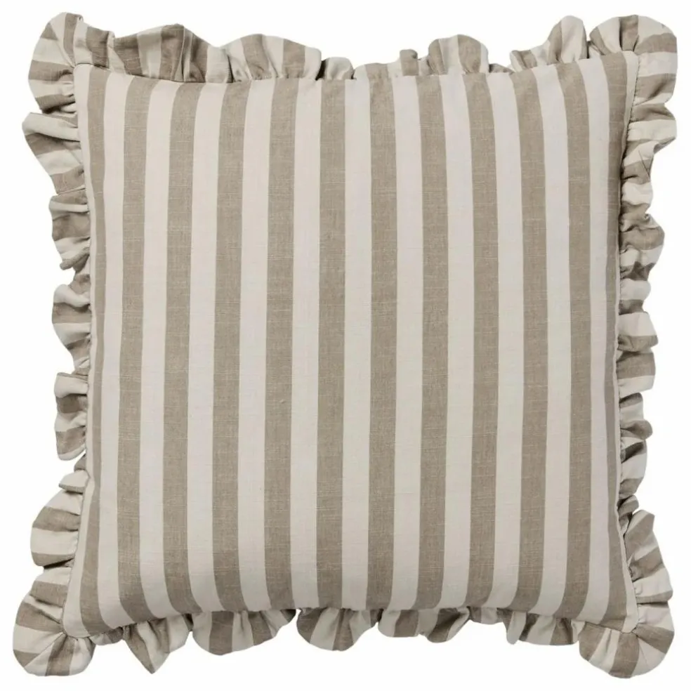Housse de coussin carré Ina | Marron