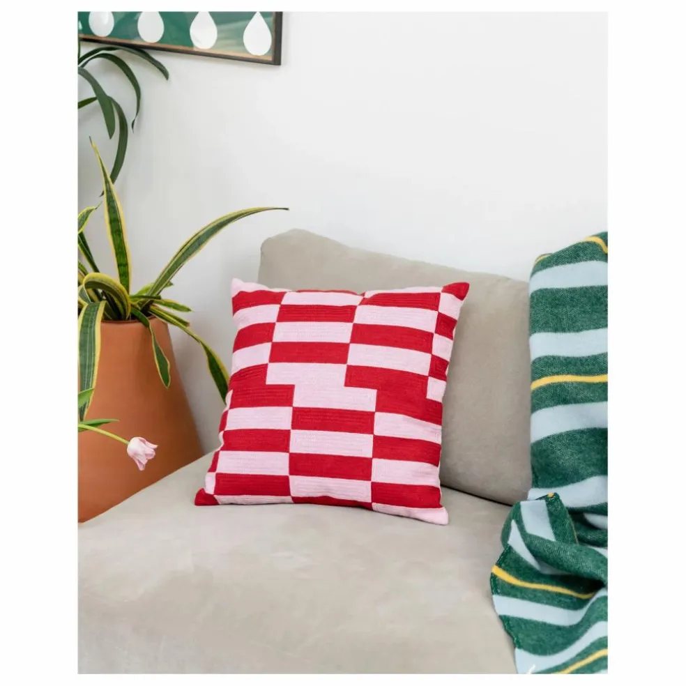 Housse de coussin Cherry Soda | Rouge cerise