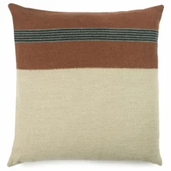 Housse de coussin en lin Sienna | Marron