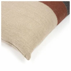 Housse de coussin en lin Sienna | Marron