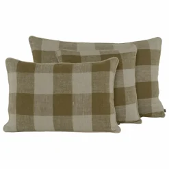 Housse de coussin en lin lavé Palma | Gold