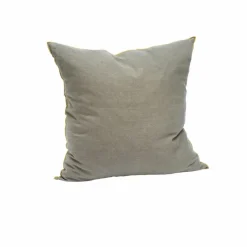 Housse de coussin en lin et coton | Gris