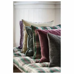 Housse de coussin en lin et coton | Vert
