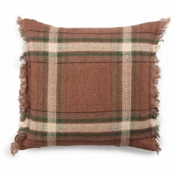 Housse de coussin en lin Rowan | Rouille