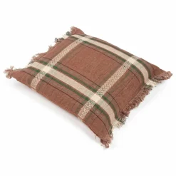 Housse de coussin en lin Rowan | Rouille