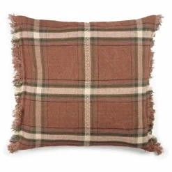 Housse de coussin en lin Rowan | Rouille