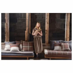 Housse de coussin en lin Rowan | Rouille