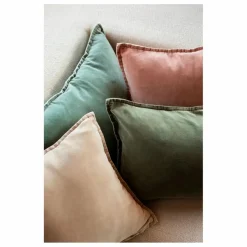 Housse de coussin en velours Manhattan | Lin