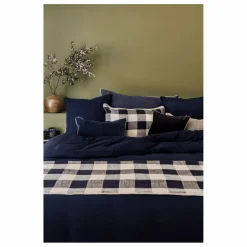 Housse de coussin en velours New Delhi | Encre