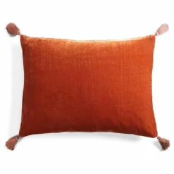 Housse de coussin en velours de soie Goa Tera