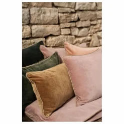 Housse de coussin en velours New Delhi | Rose poudré