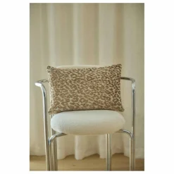 Housse de coussin Jacquard | Léopard