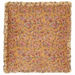 Housse de coussin Jimy en coton bio | Ocre