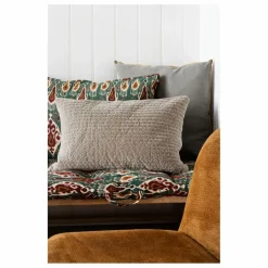 Housse de coussin matelassée en velours | Vert