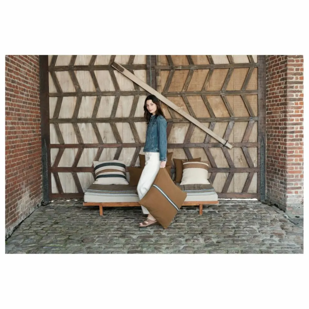 Housse de coussin Miles | Tabac