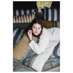 Housse de coussin Montana en laine | Doré