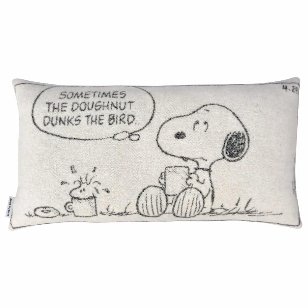 Housse de coussin Peanuts Comic | Noir