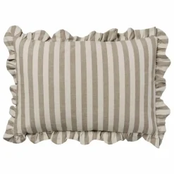 Housse de coussin rectangulaire Ina | Marron